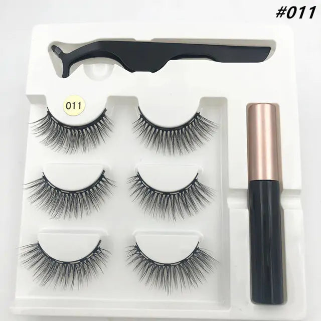 Premium 3D False Eyelashes with Magnetic Eyeliner