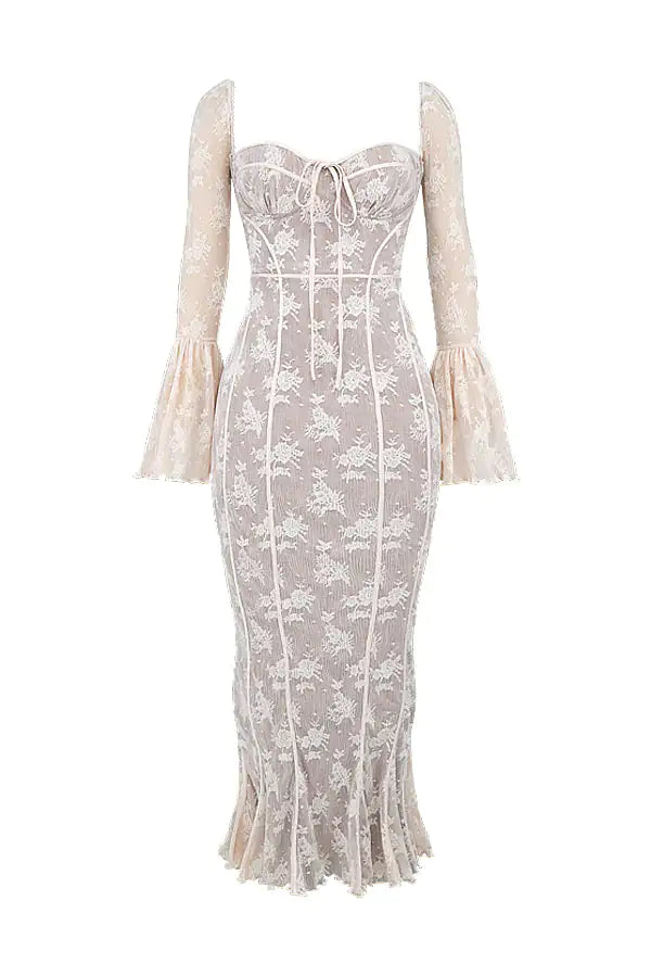 Elegant Lace Backless Dress for Special Occasions