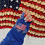 USA STITCH ♡ embroidered tie-dye sweatshirt with flag - Korvel