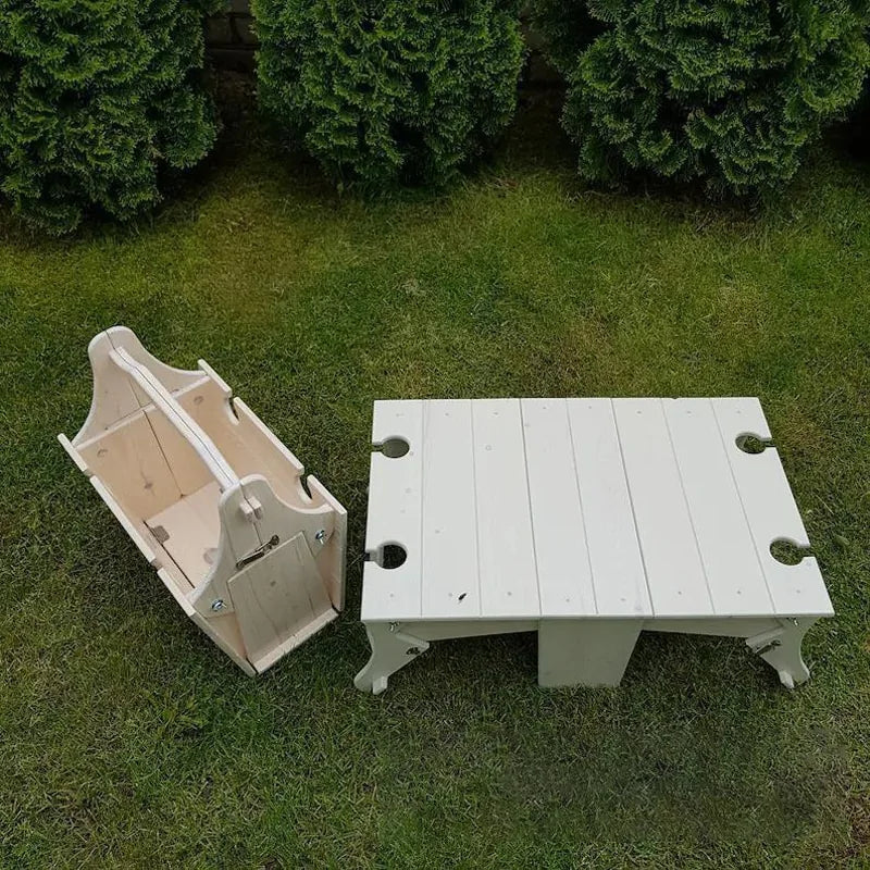 Folding Picnic Basket and Table