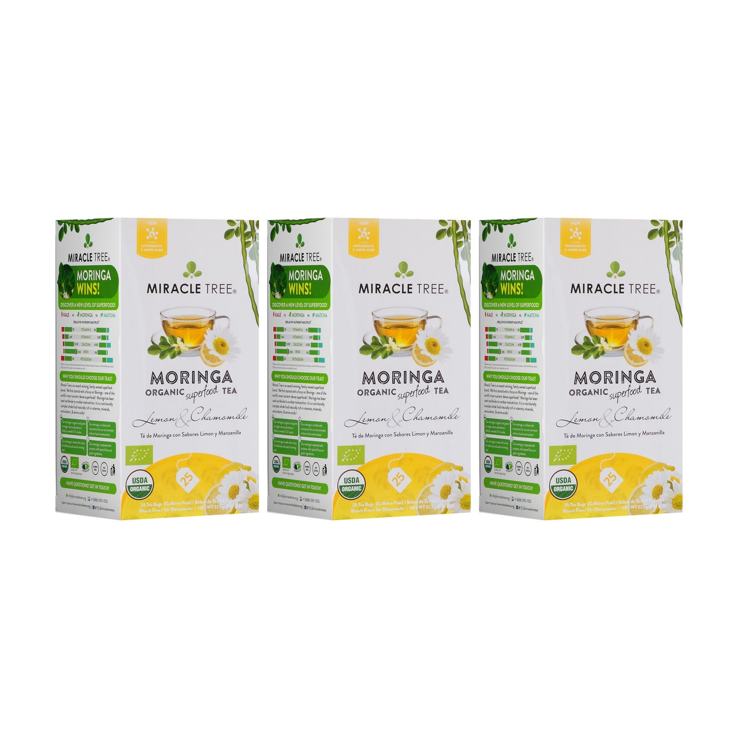 Organic Moringa Tea with Lemon & Chamomile