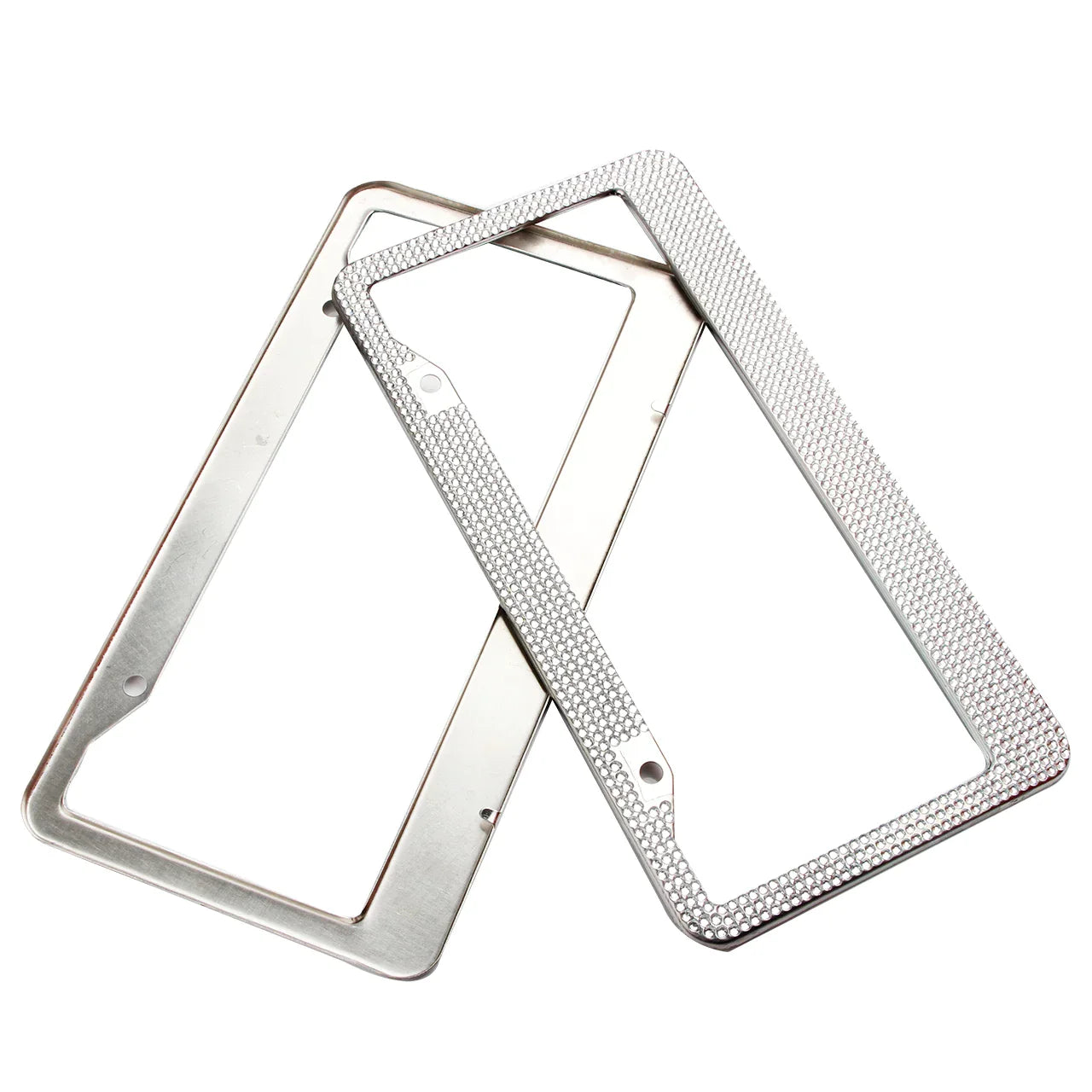 Juego de Marcos para Placas de Licencia con Brillantes Strass