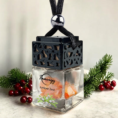Juniper Zest Crystal-Infused Car Diffuser - 8ml Air Freshener - Korvel