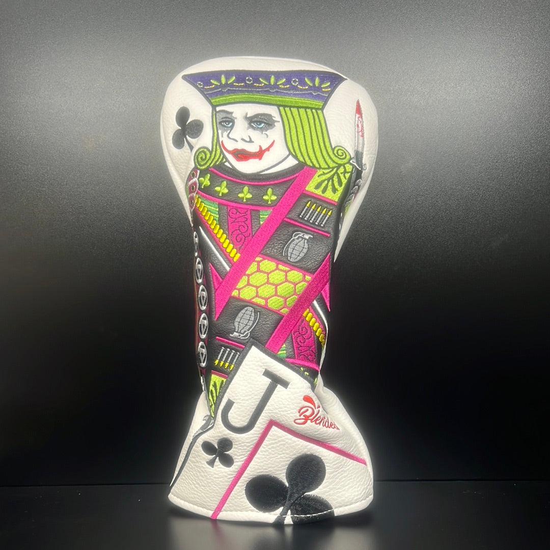 Playful Jack of Clubs Golf Headcover
