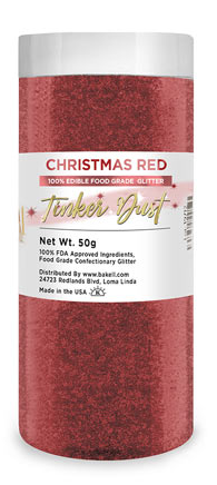 Tinker Dust Edible Glitter Refill Jar - Christmas Red