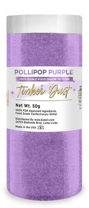 Tinker Dust Edible Glitter Refill Jar - Pollipop Purple