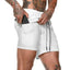 Shorts de course 2-en-1 pour hommes pour un mode de vie actif