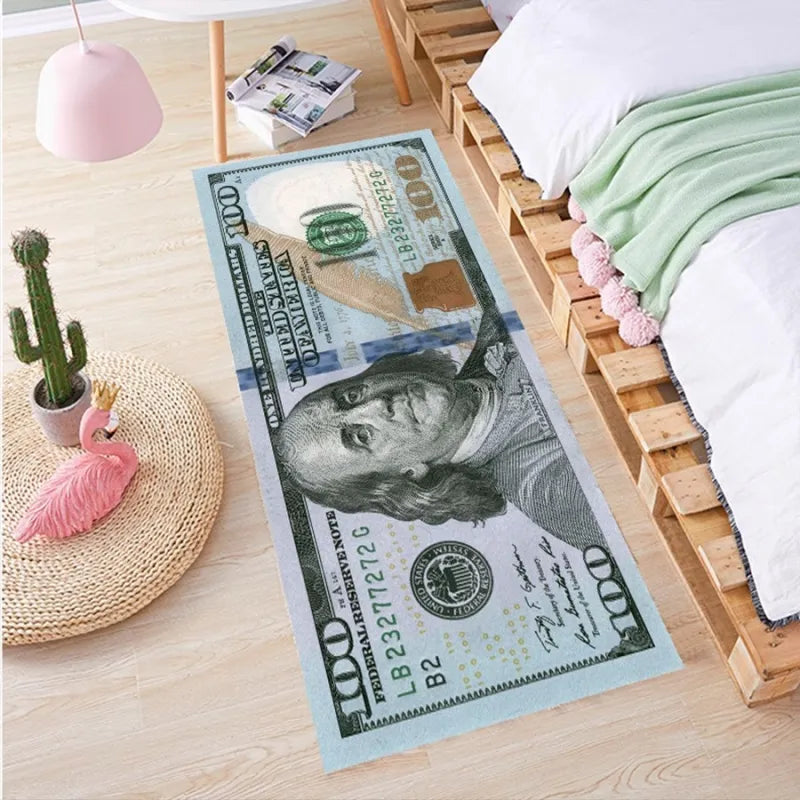 Alfombrilla Antideslizante con Patrón de Dólar