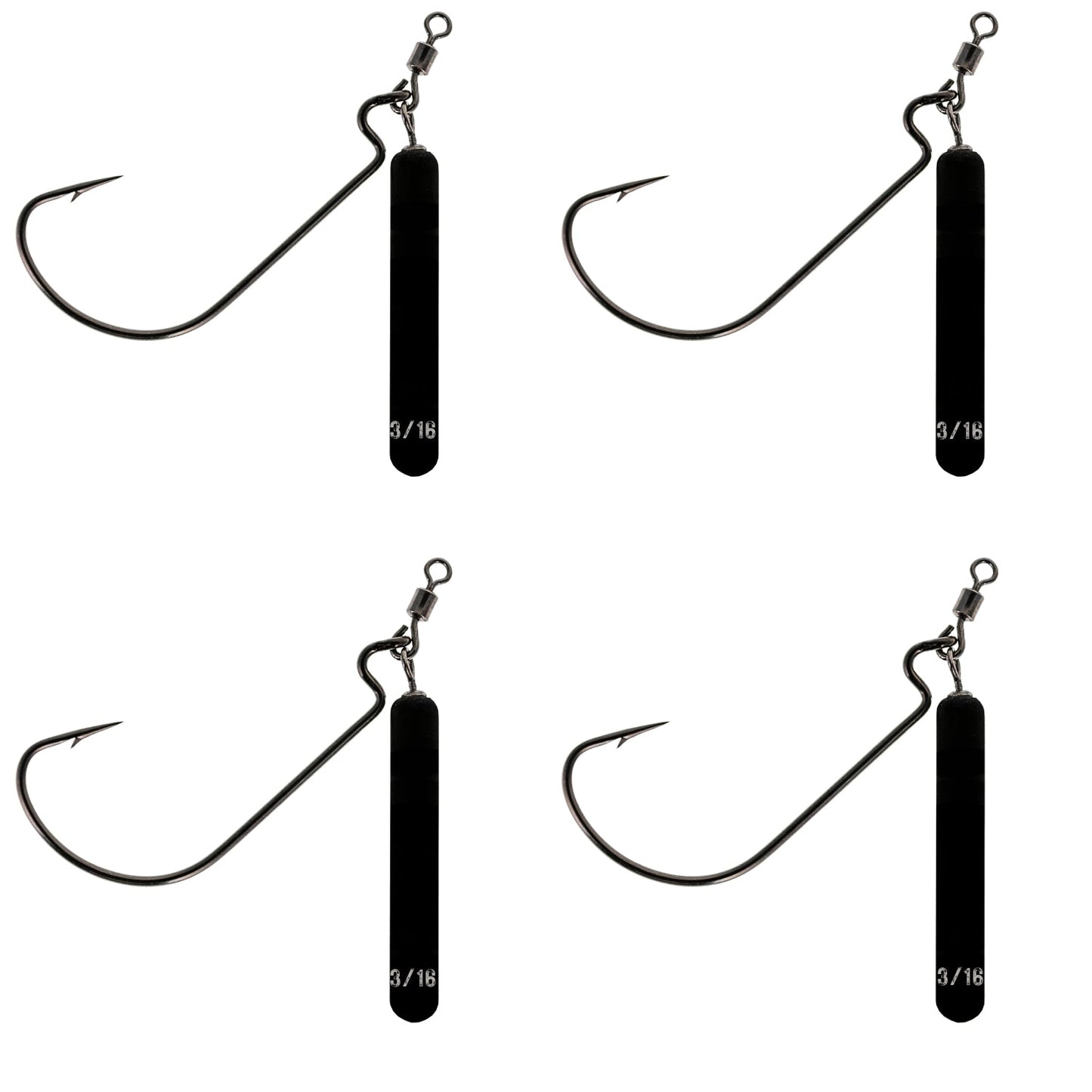 Montages Jika en tungstène Reaction Tackle - Lot de 4 pour une pêche réussie