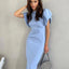Vestido Sheath Elegante de Cintura Alta para Mujeres