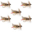 Joe's Hopper Yellow Foam Body Grasshopper Fly - 6 Flies Hook Size 10 - Korvel