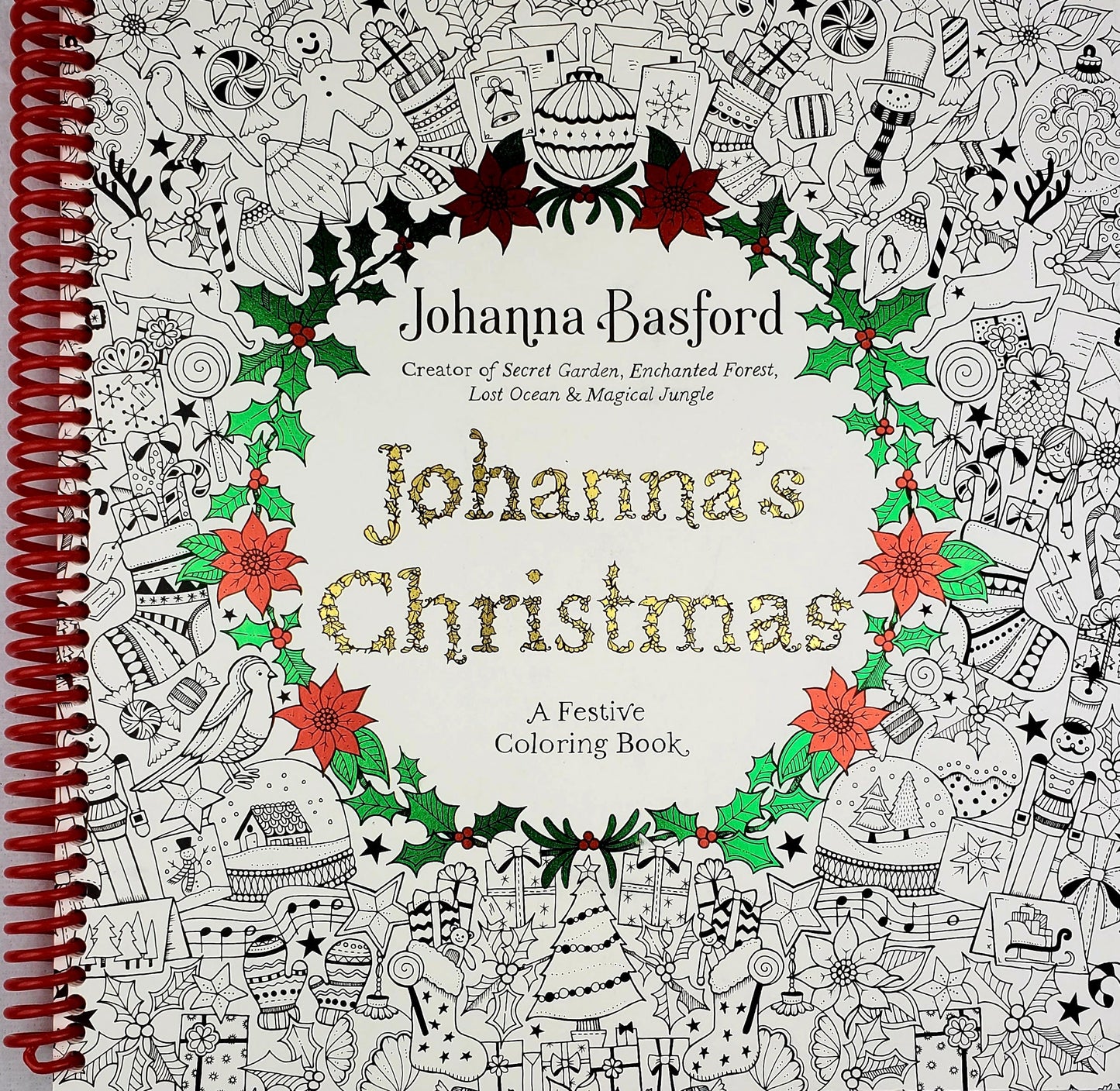 Johanna's Christmas: A Spirited Holiday Coloring Experience for Adults - Korvel