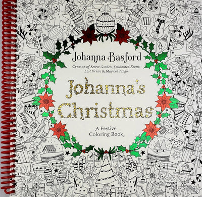 Johanna's Christmas: A Spirited Holiday Coloring Experience for Adults - Korvel