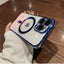 Luxury Plating Clear Magnetic Wireless Charger Case