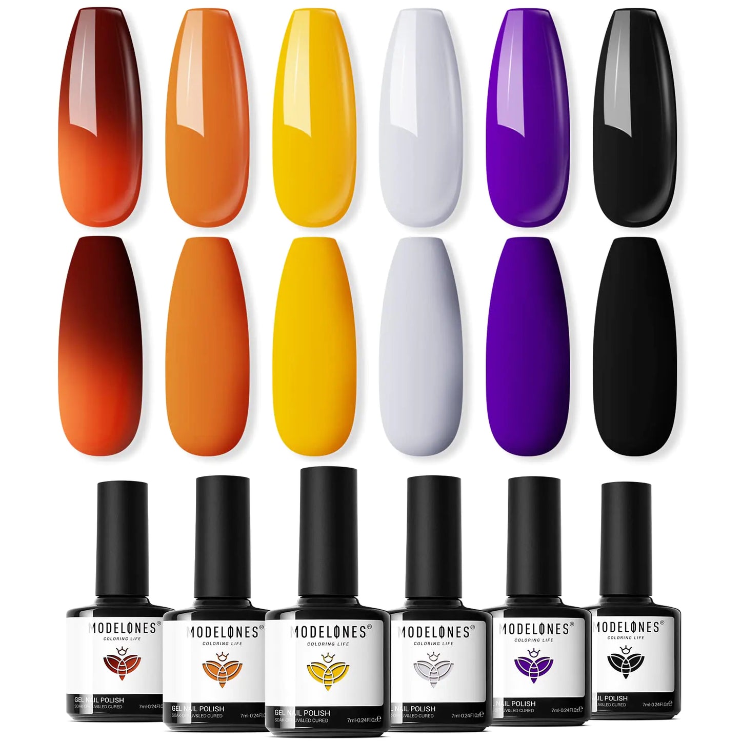 Modelones Gel Nail Polish Set - 6 Color Changing Shades