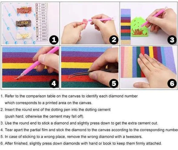 Peinture Diamant Broderie DIY Femme Magique