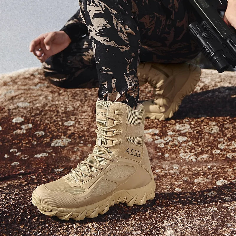 Botas de Combate en el Desierto para Hombre - Calzado Robusto y Confiable