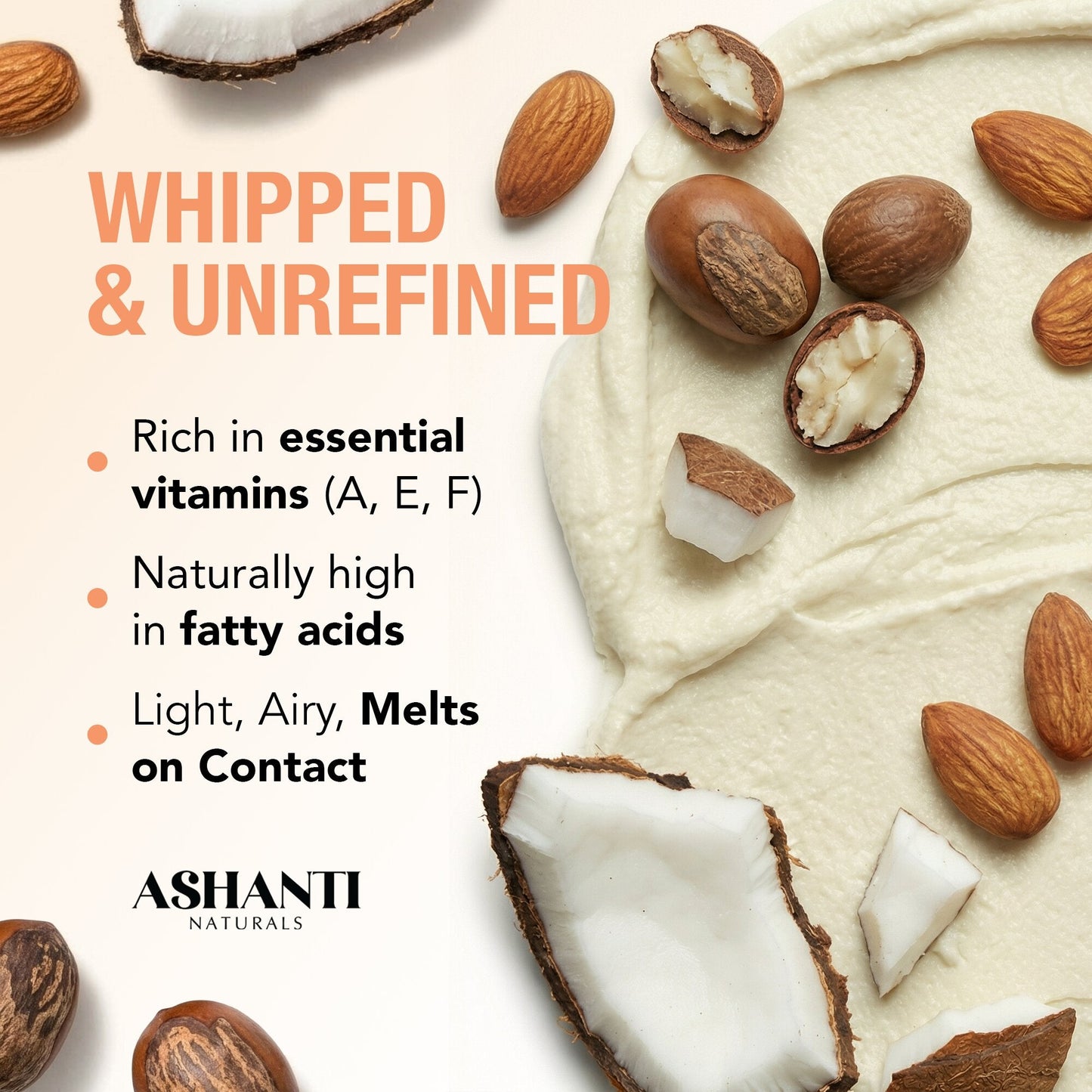 ASHANTI NATURALS Shea Souffle Juicy Peach