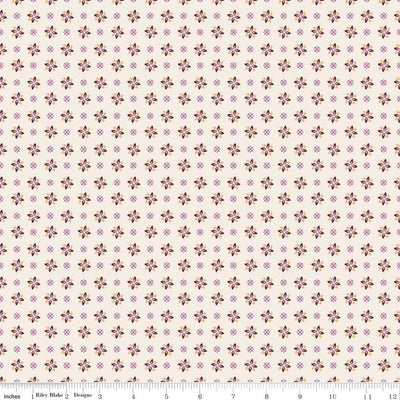 Tissu en coton Calico Cream Juju's Petals - 43"/44" par yard
