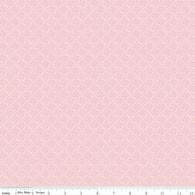 Juju's Petals Dots Pink Cotton Fabric - 43"/44" Per Yard