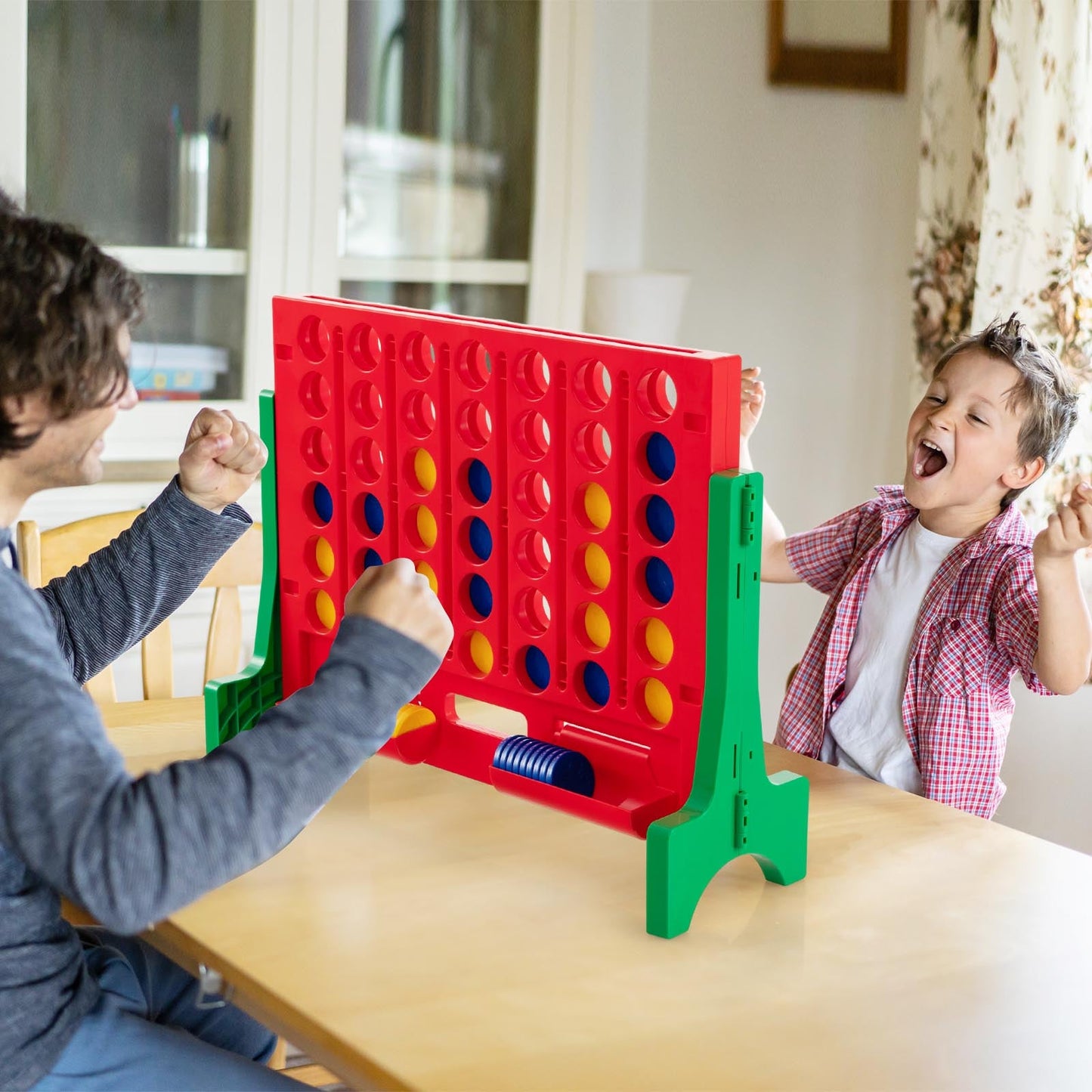 Jumbo 4-to-Score Connect Game Set with Carrying Bag - Green