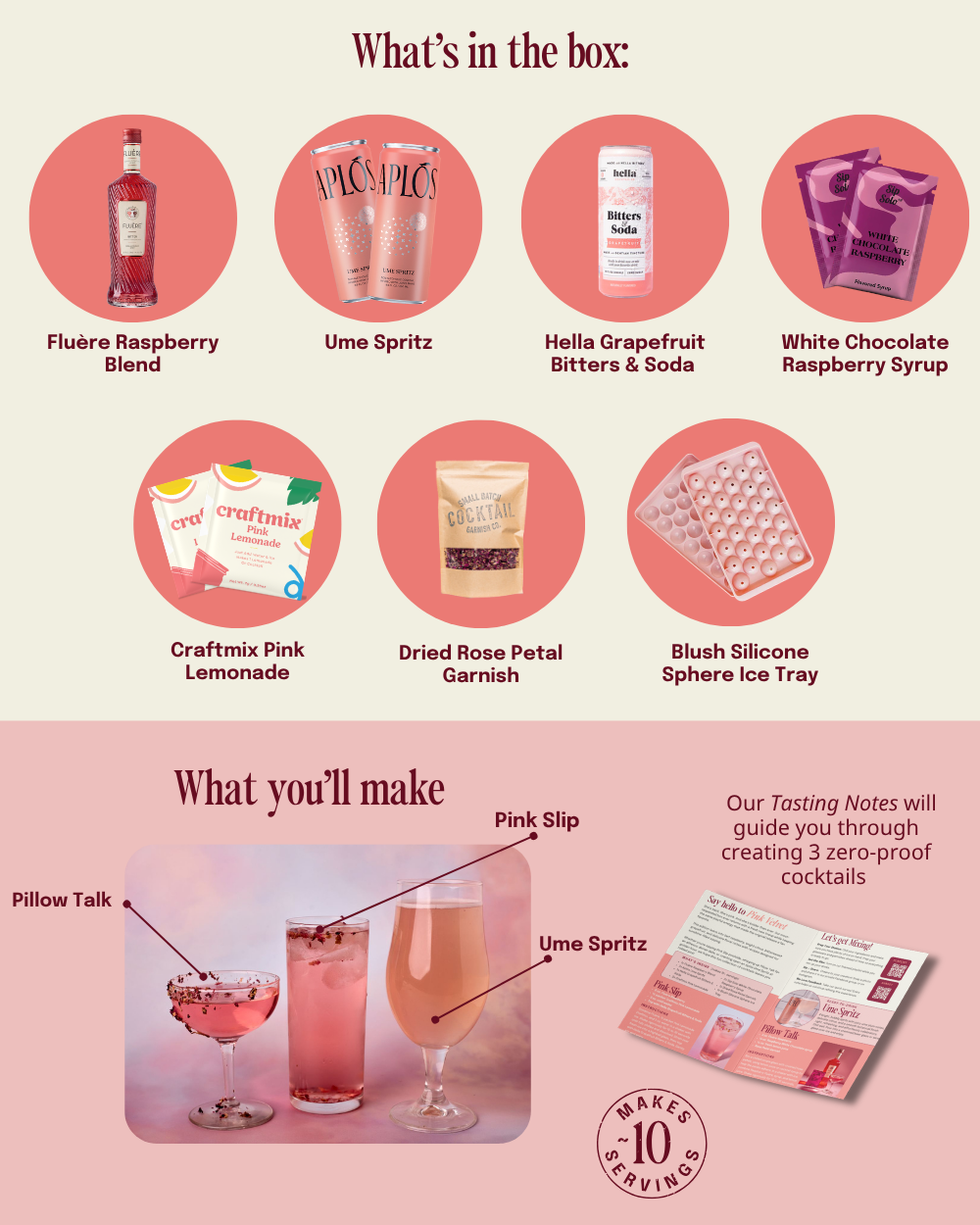 Kit de Cócteles Sin Alcohol Pink Velvet