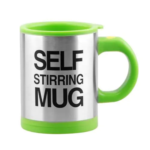 Premium Self Stirring Coffee Mug - 400ml Stainless Steel