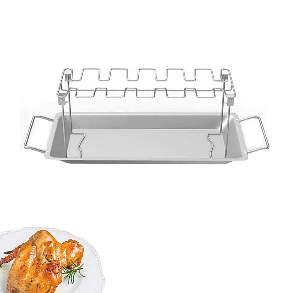 Support de barbecue en acier inoxydable antiadhésif premium