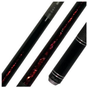 Premium Abalone Inlay Leather Wrapped Bull Carbon Cue Butt - Korvel