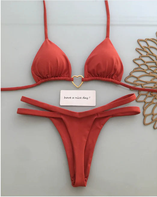 Bikini de Estilo Chic Europeo y Americano