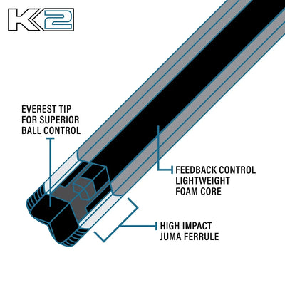 Taco K2 ahumado mate con envoltura simulada negra