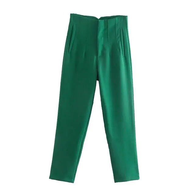 Pantalons Droits Chic pour Femme de Bureau