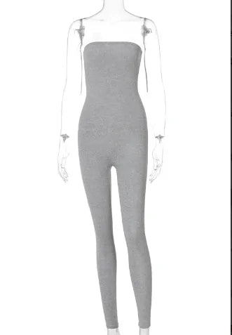 Combinaison Bodycon Sans Bretelles pour Femmes - Élégance Effortless