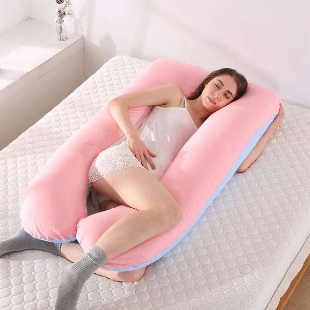U-Shape Pregnancy Support Pillow for Comfort and Rest