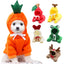 Manteau d'hiver pour chien à thème fruité