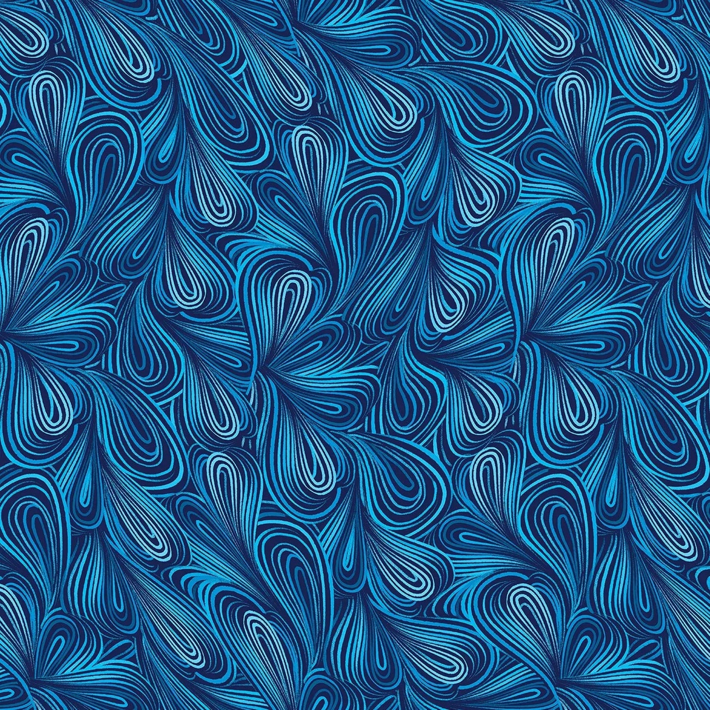 Tela de algodón de fondo ancho color turquesa por yarda
