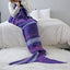 Striped Mermaid Blanket for Cozy Living Spaces