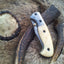 Premium Damascus Steel Folding Pocket Knife with Elegant Bone Handle – BoneCraft Edition - Korvel