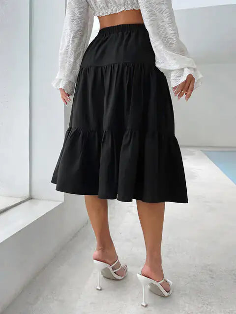Falda Midi con Volantes Olga