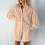 Lantern Sleeve Loose Shirt and Shorts Set