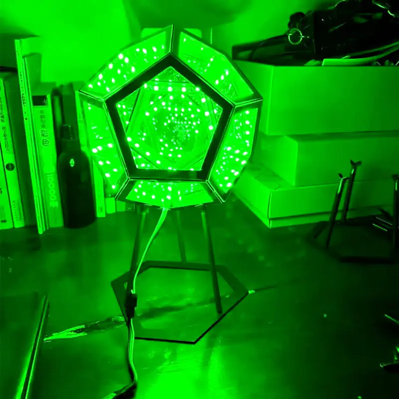 Luz Cubo 3D - Creativo Luz Nocturna Dodecaédrica para una Ambiencia Única