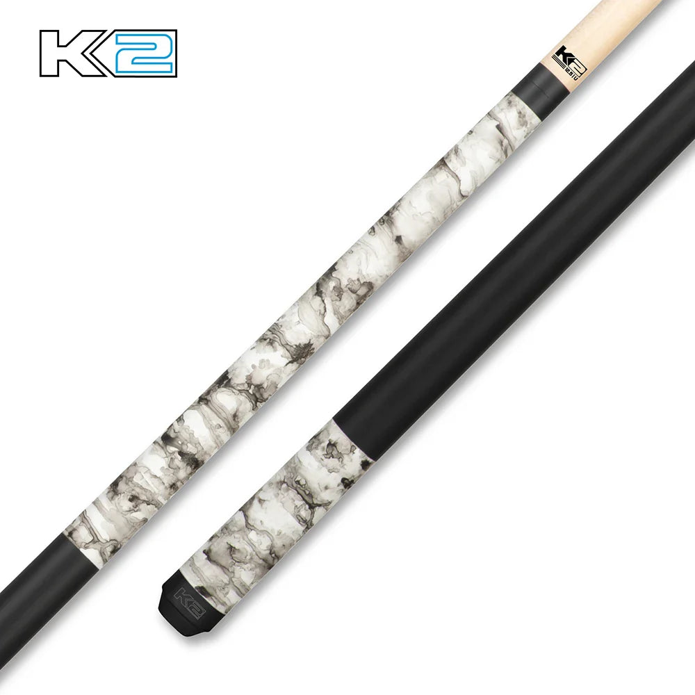 K2 Matte Smoke Cue with Black Grip - Precision Performance