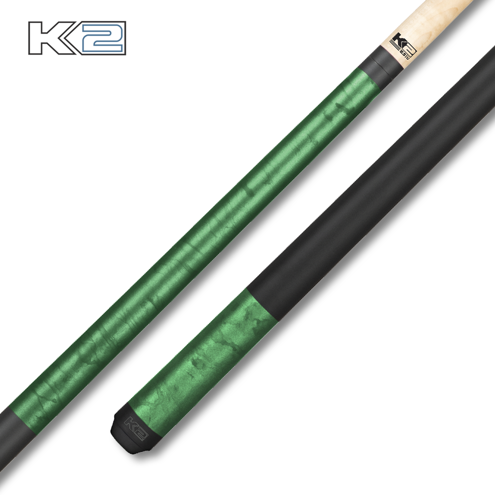 K2 Matte Smoke Cue with Black Grip - Precision Performance