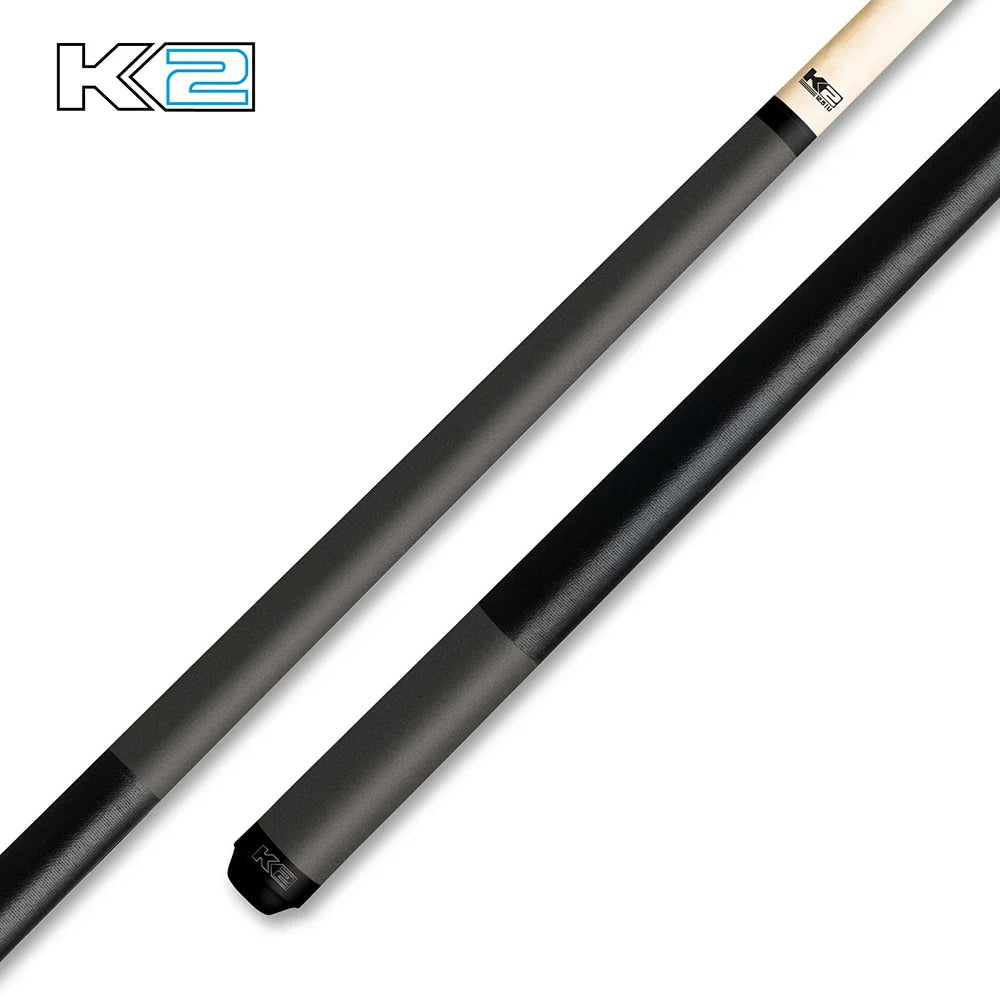 K2 Matte Metallic Pool Cue with Irish Linen Grip