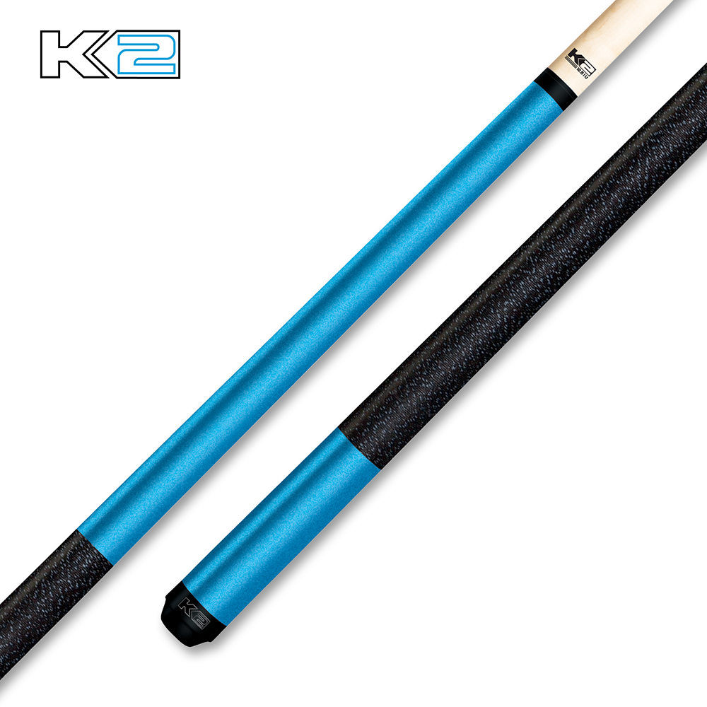 K2 Matte Metallic Pool Cue with Irish Linen Grip