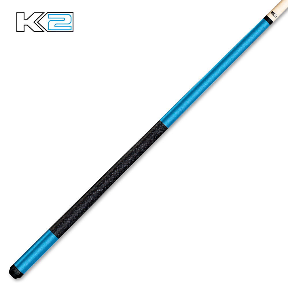 K2 Matte Metallic Pool Cue with Irish Linen Grip