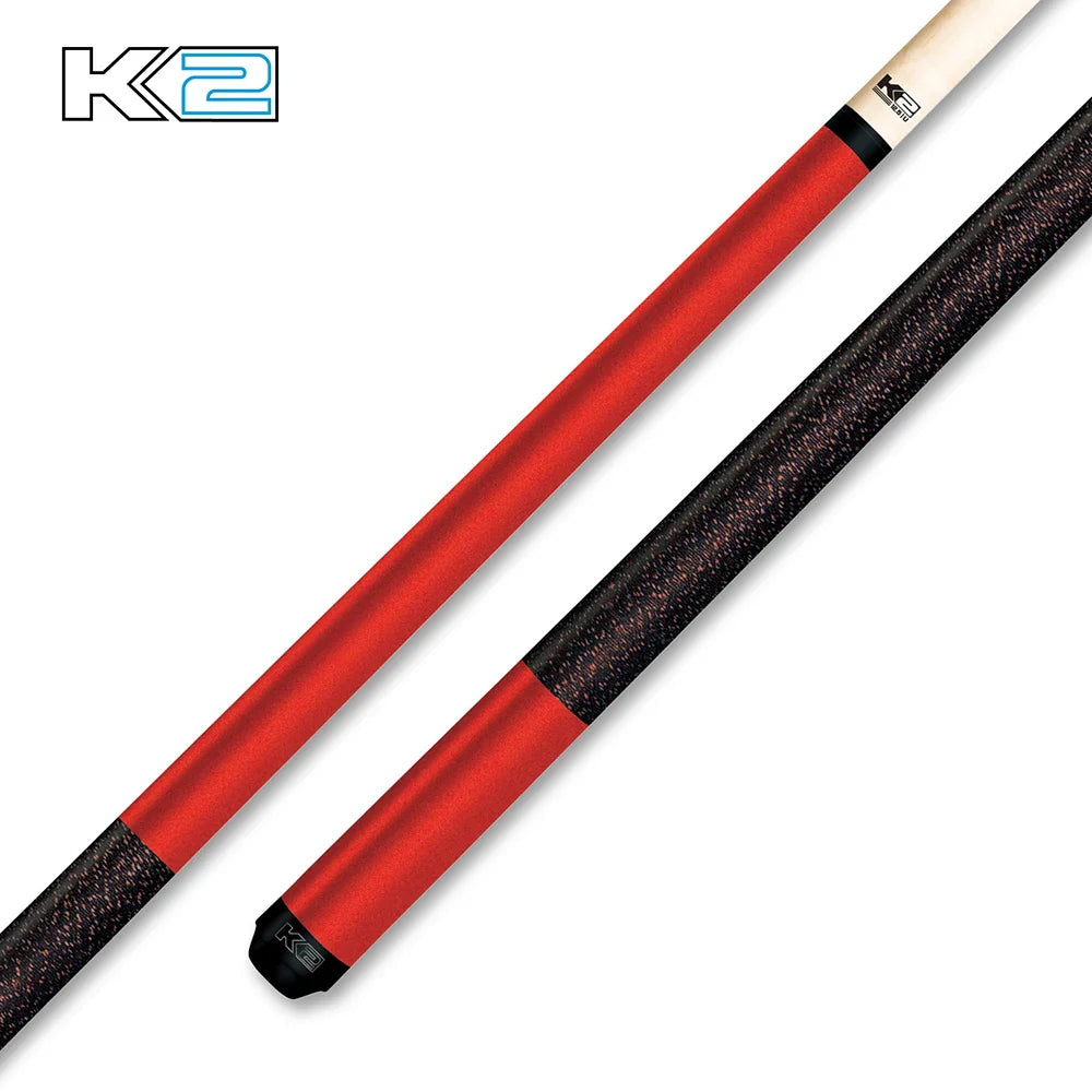 K2 Matte Metallic Pool Cue with Irish Linen Grip