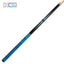 Taco K2 negro brillante, puntos flotantes turquesa/blanco, diseño rizado azul