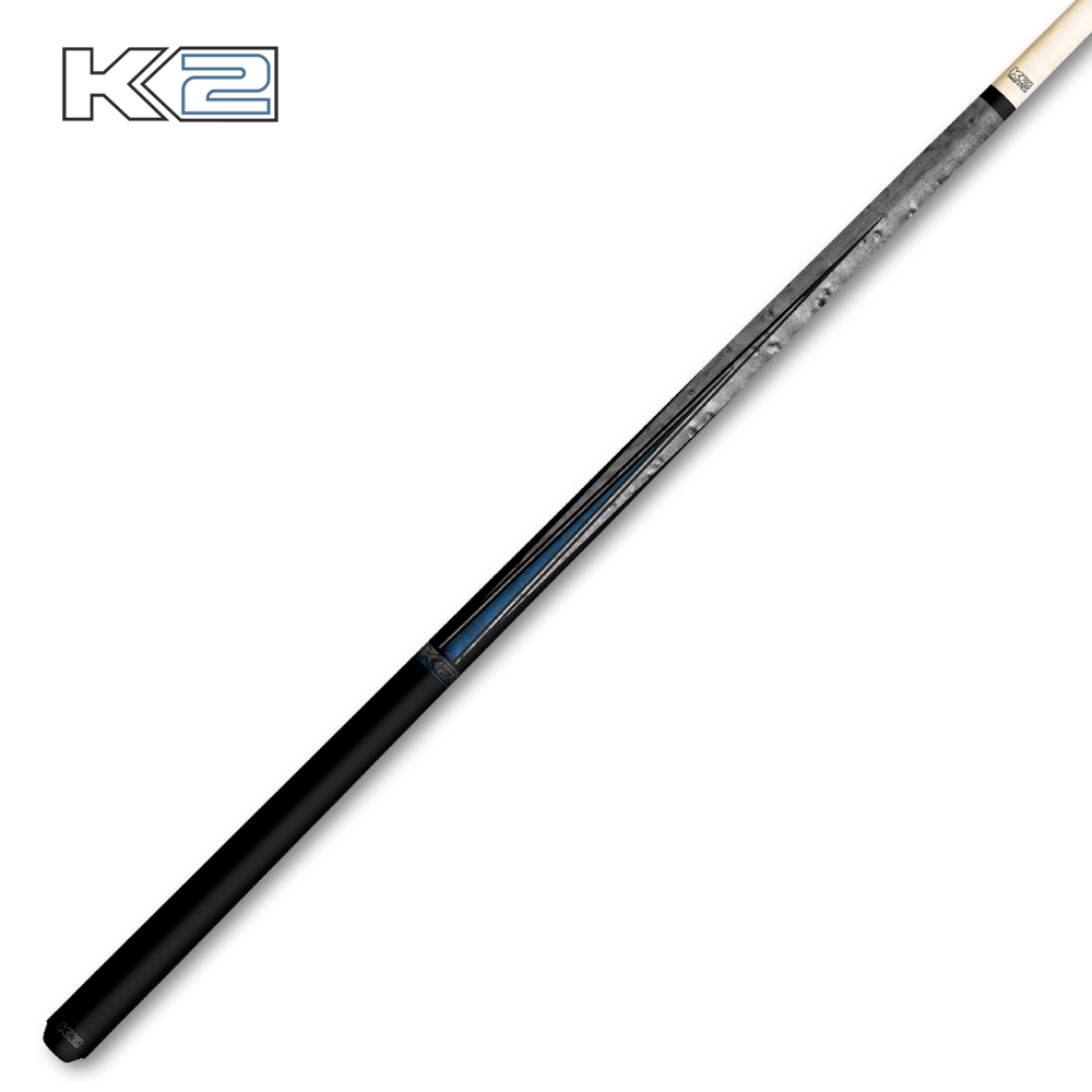 KODA K2 Cue Stick with Vibrant Stripes and Sleek Grey Finish