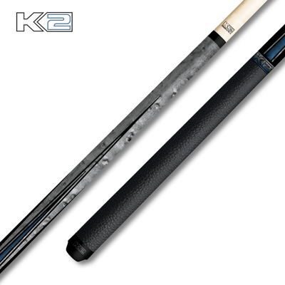 KODA K2 Cue Stick with Vibrant Stripes and Sleek Grey Finish